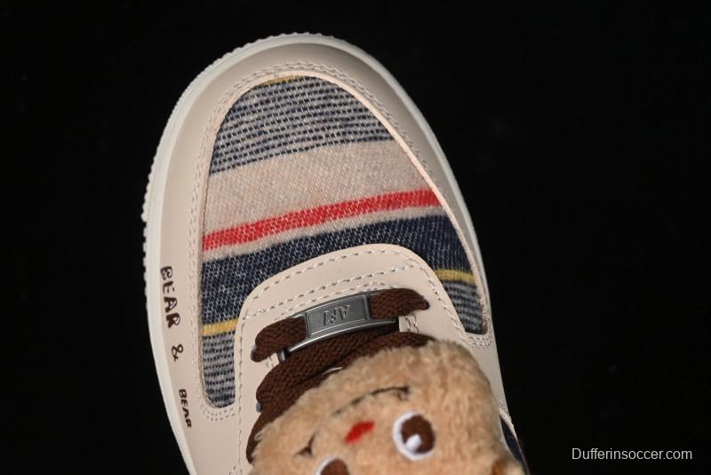 Nike Air Force 1 '07 Low Farting Bear Casual Sneakers - CW2289-230