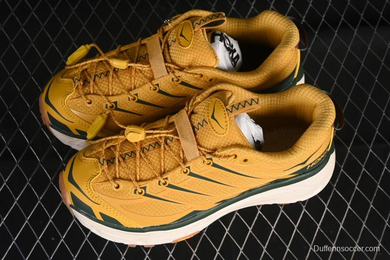 Hoka Mafate Three 2 Ultra-Lightweight Cushioned Trail Running Shoes - 1141572 GLW