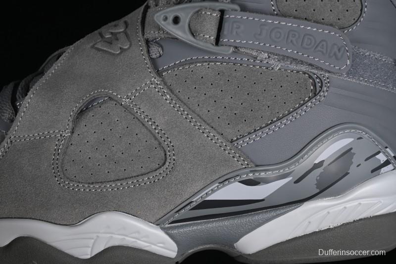 Nike Air Jordan 8 Retro "Cool Grey" Basketball Shoes - 305381-014