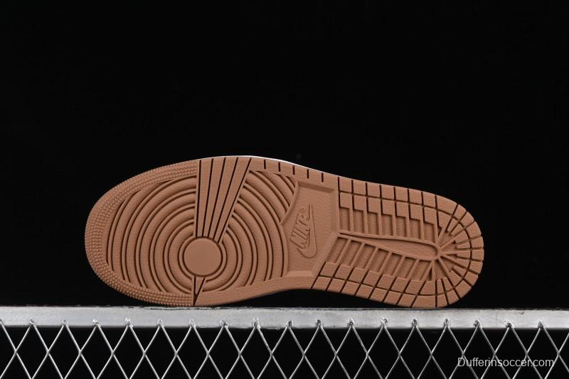 Nike Air Jordan 1 Low AJ1 White Tan Low Top Casual Sneakers - DC0774-202