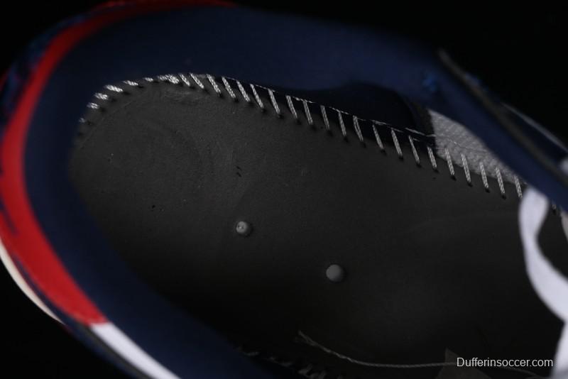 Nike Air Jordan 1 Low OG "Howard University" Casual Sneakers with Blue Toe and Red Heel - HQ2993-100