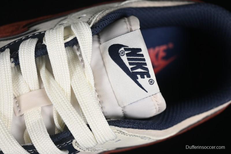 Nike SB Dunk Low The North Face Collaboration - Two-Tone Red Brown Swoosh Anniversary Custom Low-Top Casual Skate Shoes - DJ2024-036