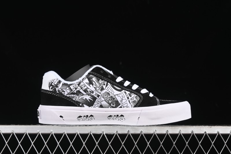 Vans Classics Knu Skool Retro Skate Shoes with Enlarged Toe and Thickened Tongue - VN000CZWBHJ