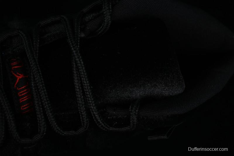 Nike Air Jordan 11 Retro "Bred Velvet" Basketball Shoes with Velvet Overlay - DB5457-061