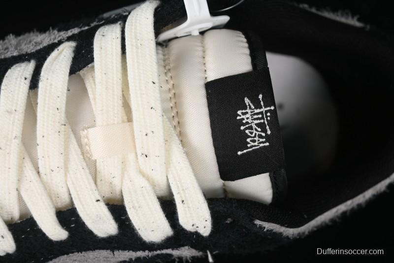 Nike SB Dunk Low Stussy Series - Grey Black with Black Swoosh Anniversary Custom Low-Top Casual Skate Shoes - MM1089-028