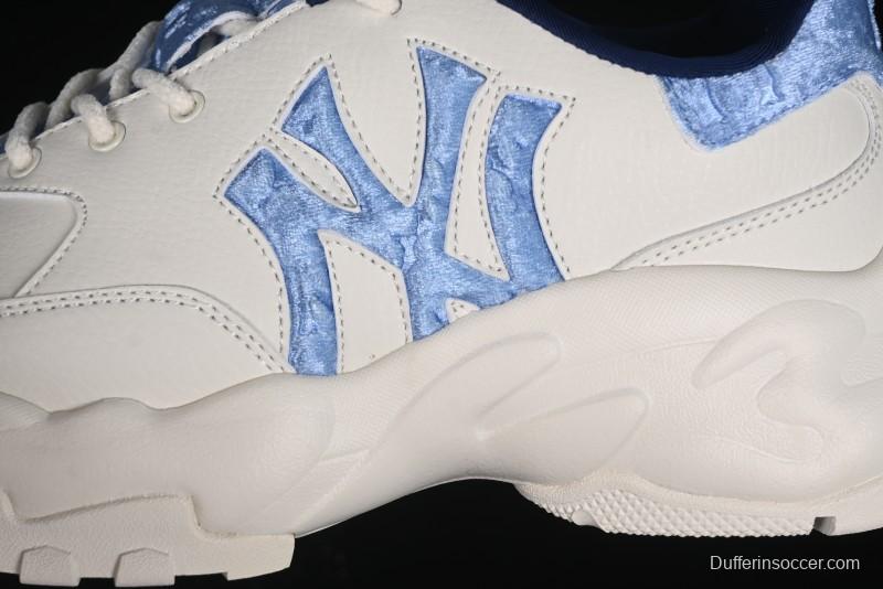New York Yankees MLB Bigball Chunky Window Velvet Monogram Thick Sole Casual Running Shoes - 3ASHWVM4650NYS