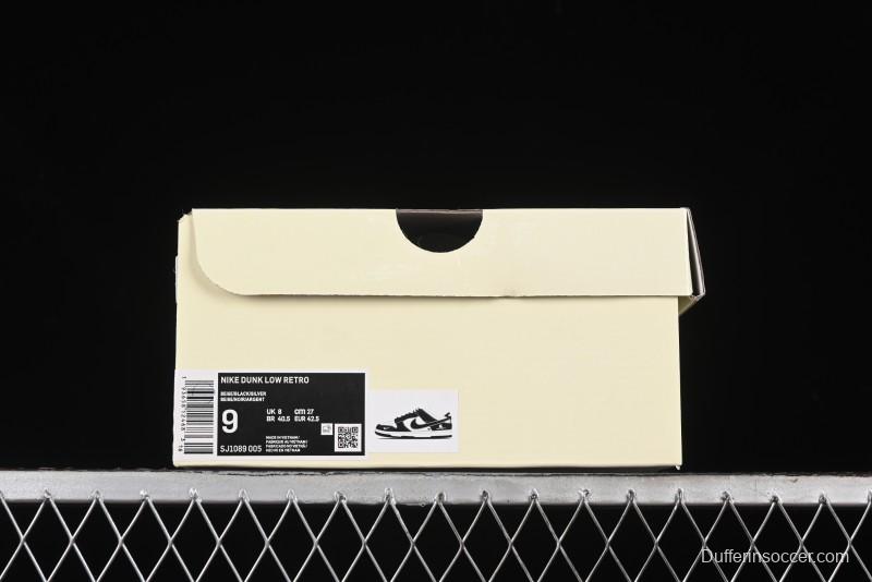 Nike SB Dunk Low Carhartt Collaboration - Off White Black Swoosh Anniversary Custom Low-Top Casual Skate Shoes - SJ1089-005