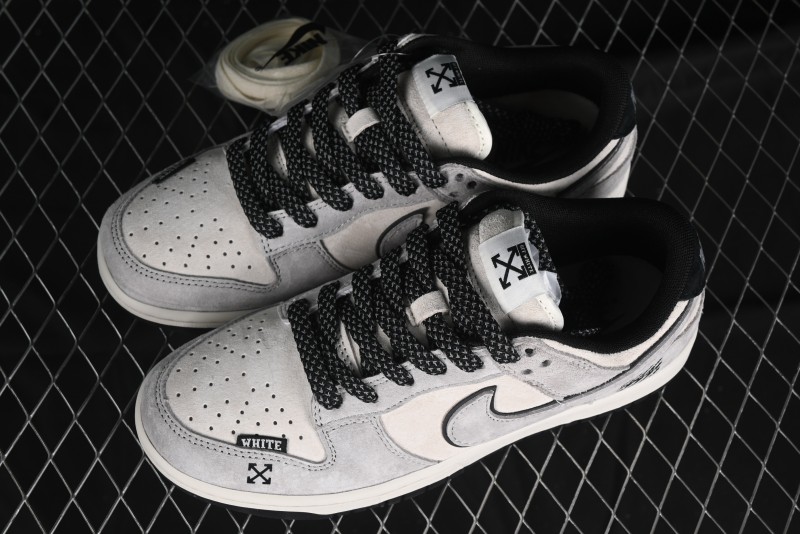 Nike SB Dunk Low OFF-WHITE Collaboration Anniversary Custom Sneakers - DQ1098-521