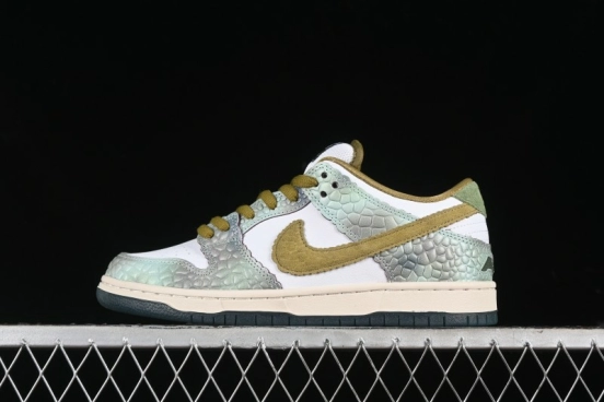 Nike Alexis Sablone x SB Dunk Low Reptile SB Low Top Casual Skate Shoes - HJ3386-300