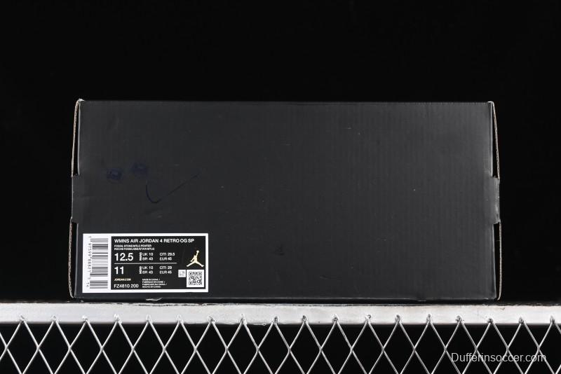 Nike A Ma Maniere x Air Jordan 4 Retro "Fossil Stone" Sneakers - FZ4810-200