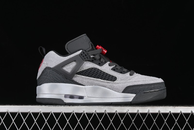 Nike Jordan Spizike Low AJ Hybrid Elements Black Grey Crack Leather Casual Sneakers - FQ1759-002