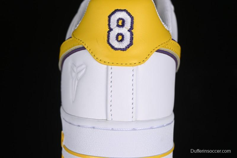 Nike Air Force 1 '07 Low Kobe Full-Grain Leather Casual Sneakers with Full-Length Air Cushion - FZ1151-100