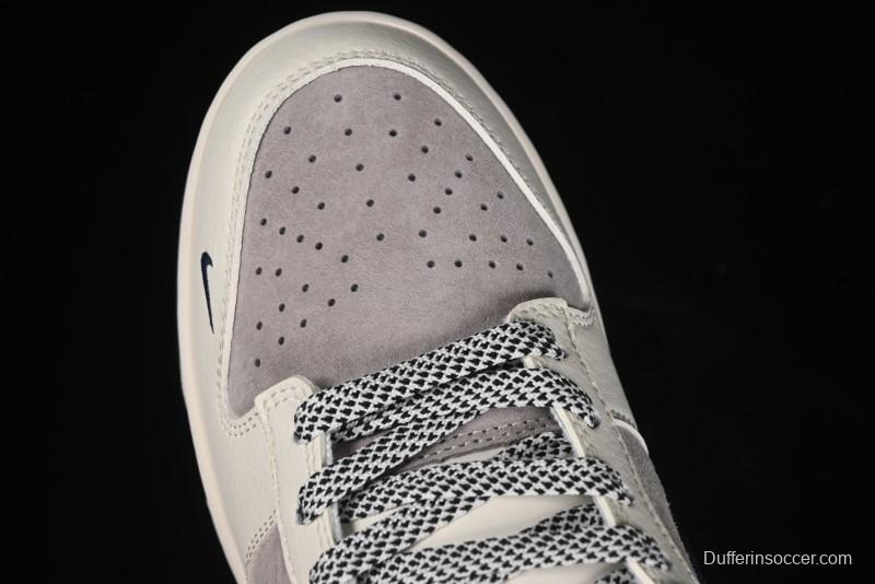 Nike SB Dunk Low Stussy Anniversary High-End Custom Sneakers with Blue Swoosh - SJ1089-003