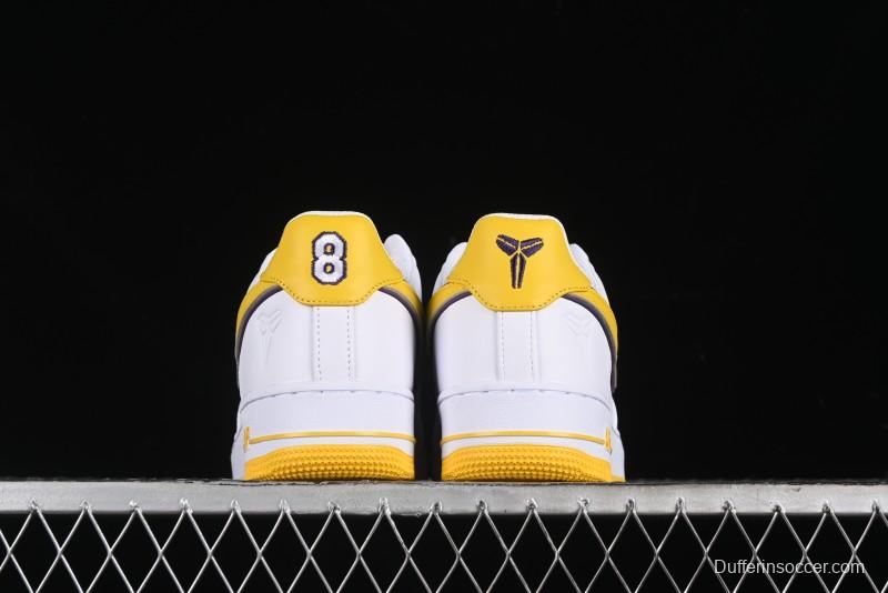 Nike Air Force 1 '07 Low Kobe Full-Grain Leather Casual Sneakers with Full-Length Air Cushion - FZ1151-100