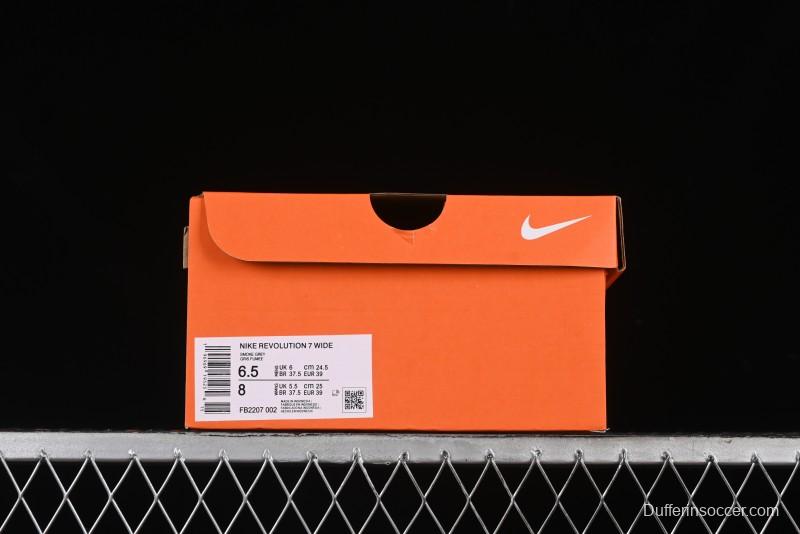 Nike Revolution 7 Wide Running Shoes with Breathable Mesh Upper and Durable Rubber Outsole - FB2207-002