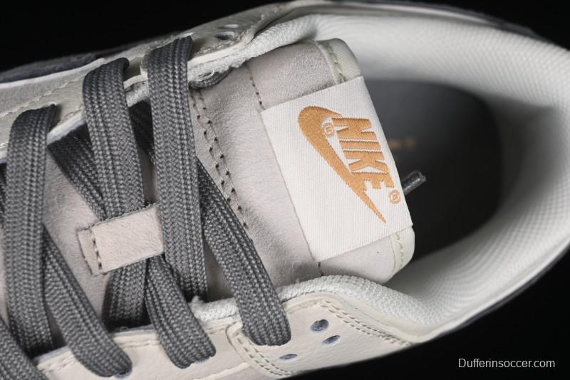 Nike SB Dunk Low Stussy Collaboration - Off White Grey Pig Anniversary Custom Low-Top Casual Skate Shoes - XX2025-888