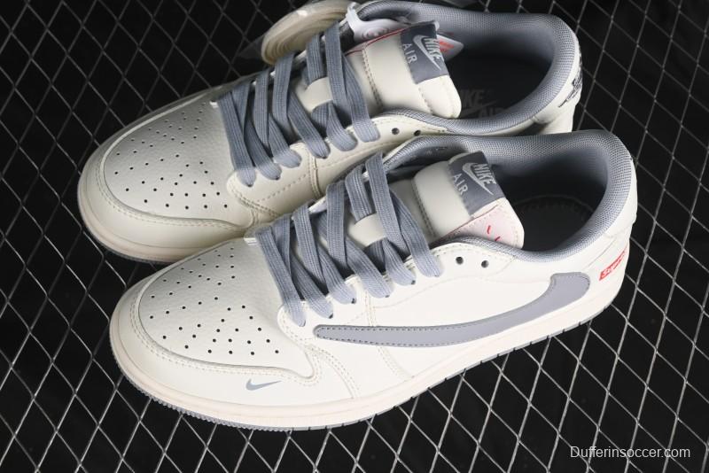 Nike Travis Scott x Fragment Design x Air Jordan 1 Low OG SP AJ1 Supreme Collaboration - XZ1168-003