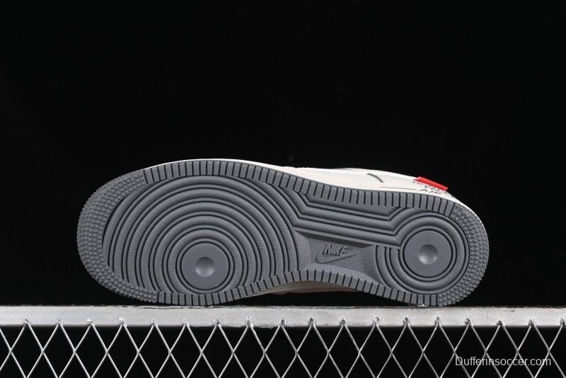 Nike Air Force 1 '07 Low Supreme The North Face Collaboration - Beige Grey Low-Top Casual Sneakers - XZ1996-710