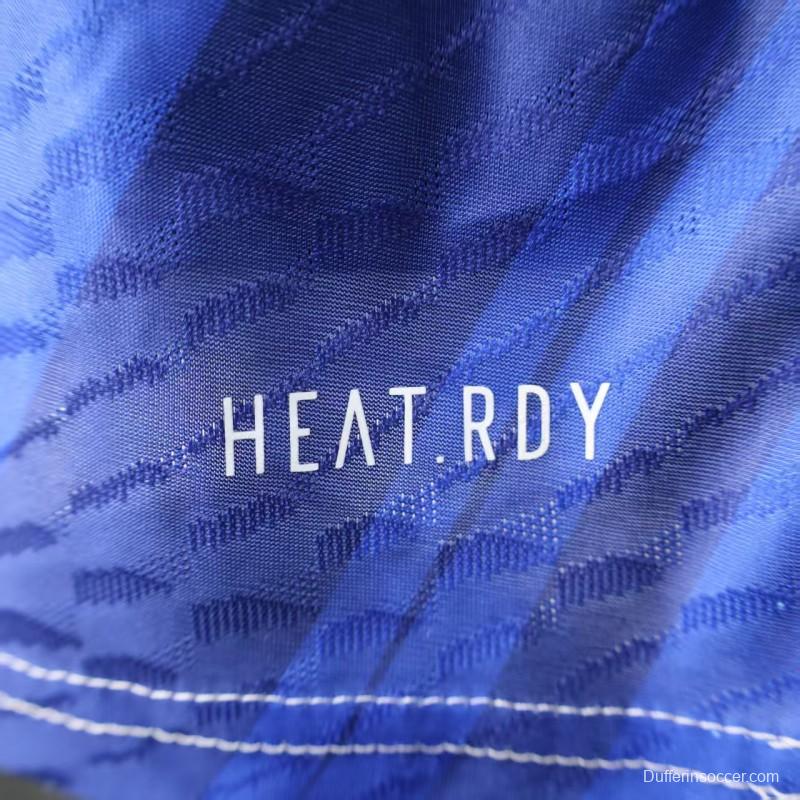 Player Version 25/26 Real Madrid Limited Edition Blue Orange Abstract Pattern Jersey