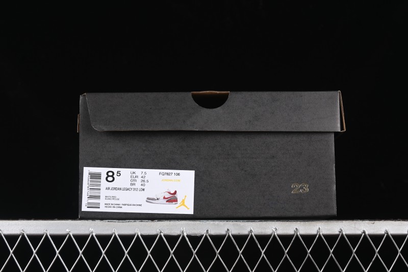Nike Air Jordan Legacy AJ312 Low Sneakers with Triple Strap Design - FQ7827-106