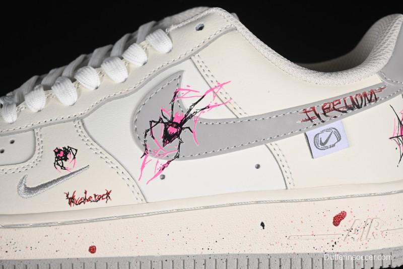 Nike Air Force 1 '07 Low Halloween Edition "Mercury Spider" Casual Sneakers - FB1893-333