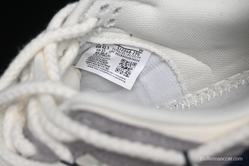 Nike SB Dunk Low Stussy Collaboration - Navy Blue Embroidery Swoosh Anniversary Custom Low-Top Casual Sneakers - SJ2068-296