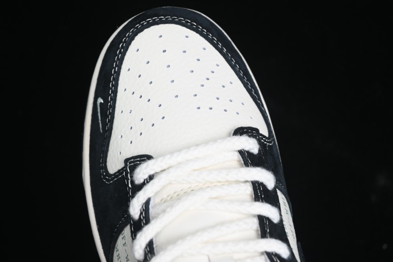 Nike SB Dunk Low Off-White Collaboration - Anniversary High-End Custom Low-Top Casual Skate Shoes - YX5066-211