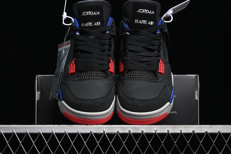 Nike Air Jordan 4 Retro Sneakers in Black, Blue and Neutral Grey - FV5029-003