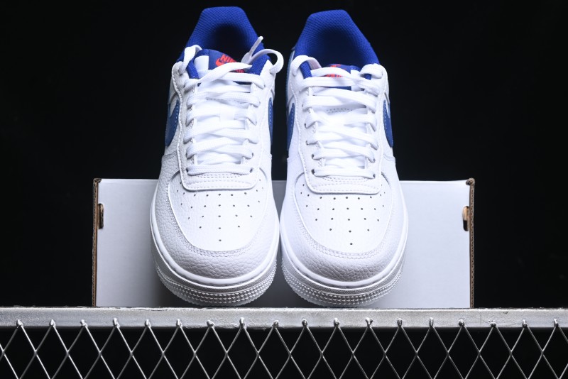Nike Air Force 1 '07 Low Top Leather Casual Sneakers with Full-Length Air Cushion - CT3839-101