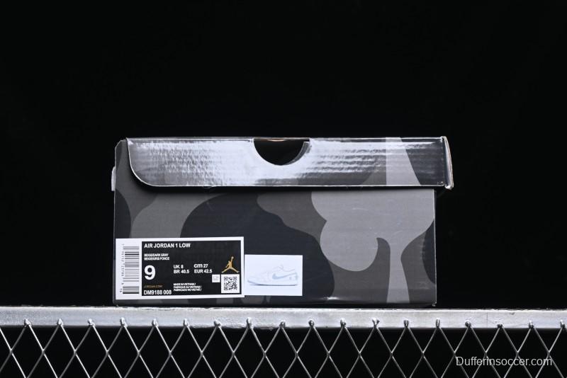 Nike Air Jordan 1 Low AJ1 Bape Collaboration - Custom High-End Retro Basketball Shoes with Light Grey Check - DM9188-008