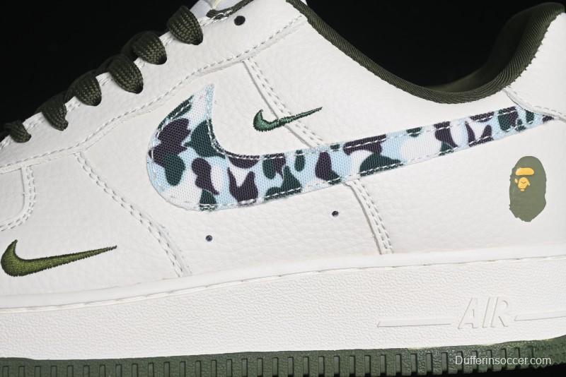 Nike Air Force 1 '07 Low BAPE Collaboration - Camo Swoosh Low-Top Casual Sneakers DF0188-012