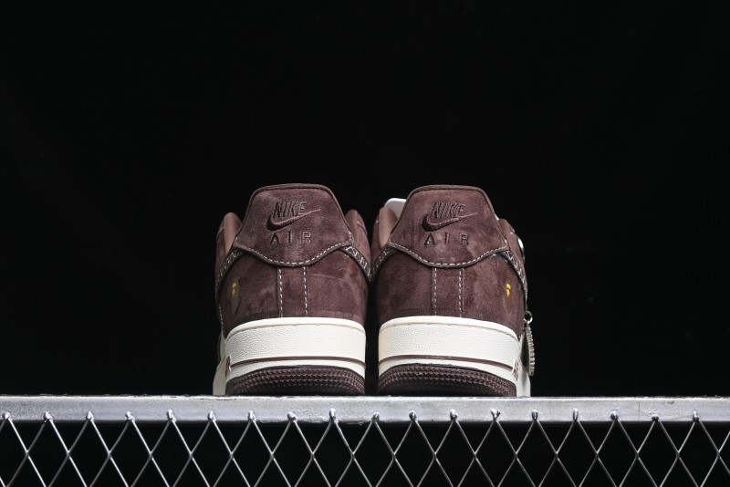 Nike Air Force 1 '07 Low BAPE Collaboration - Tan Brown Casual Sneakers - KK1988-027