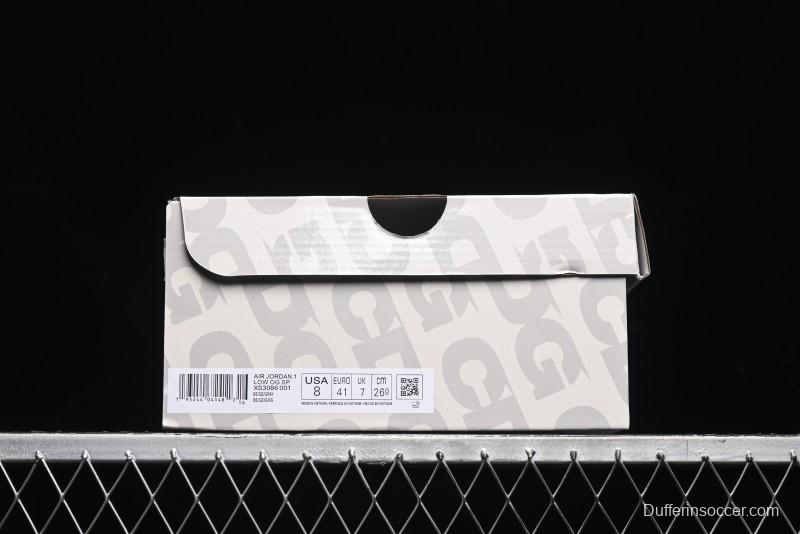 Nike Travis Scott x Fragment Design x Air Jordan 1 Low OG SP AJ1 Low Top Casual Sneakers - XS3086-001