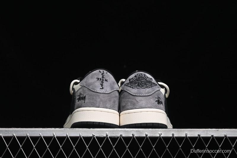Nike Air Jordan 1 Low OG SP Travis Scott x Fragment Design Collaboration Sneakers - SJ0086-141