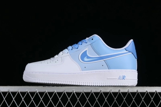 Nike Air Force 1 '07 Low Triple Color Gradient Minimalist Hand-Drawn Casual Sneakers - CW2288-951