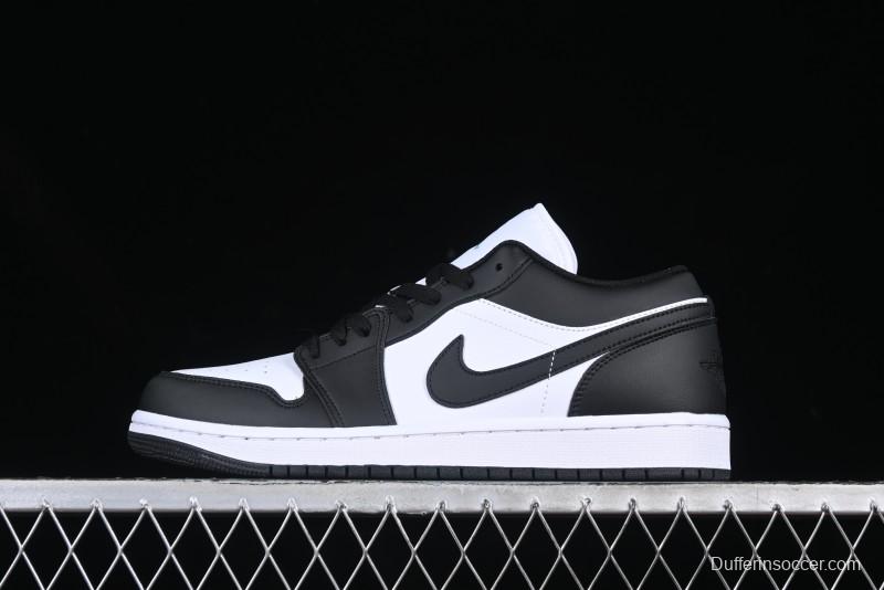 Nike Air Jordan 1 Low AJ1 Black White Panda Low Top Lifestyle Basketball Shoes - 553558-131