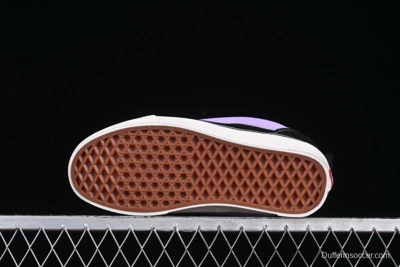 Vans Knu Skool Purple Grape Love Comfortable Fashion Slip-Resistant Wear-Resistant Low-Top Casual Skate Shoes - VN0009QC6BT1