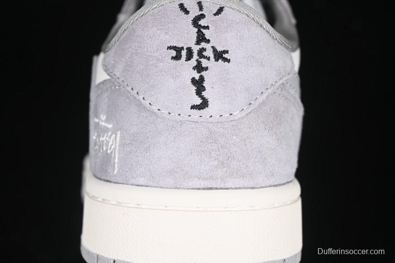 Nike Travis Scott x Fragment Design x Air Jordan 1 Low OG SP AJ1 Retro Sneakers - SJ2068-132