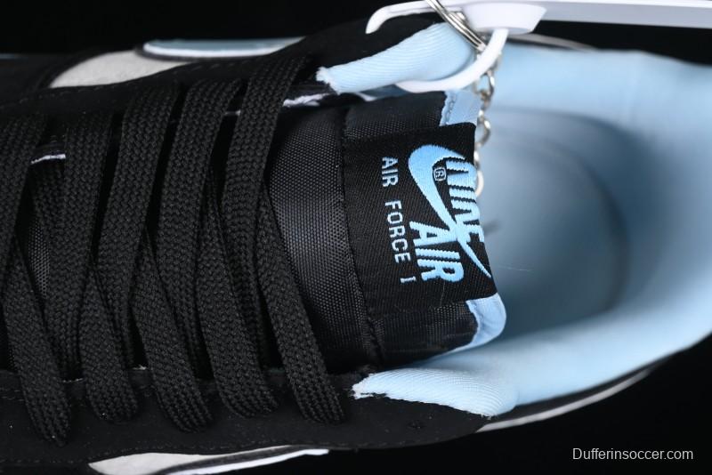 Nike Air Force 1 '07 Low Supreme Collaboration Tiffany Blue Low-Top Casual Sneakers - DF0188-025