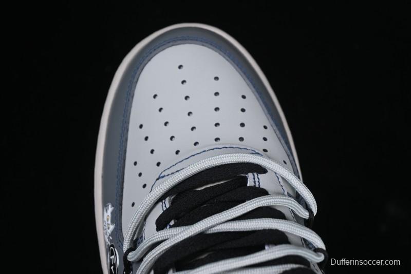 Nike Air Force 1 '07 Low British Blue Cat Casual Lace-Up Sneakers - KS6896-333