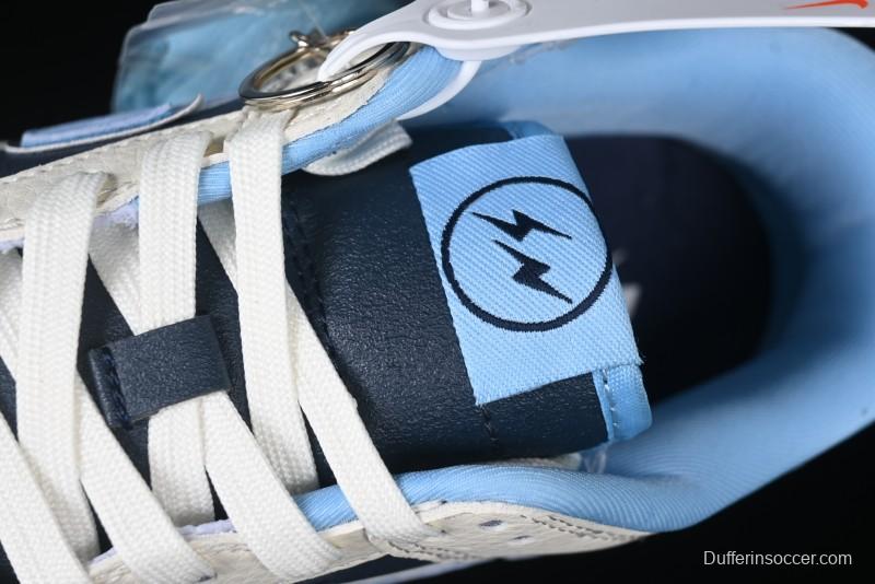 Nike SB Dunk Low Lightning Collaboration - Light Blue Swoosh Anniversary Custom Low-Top Casual Skate Shoes - LW1818-107