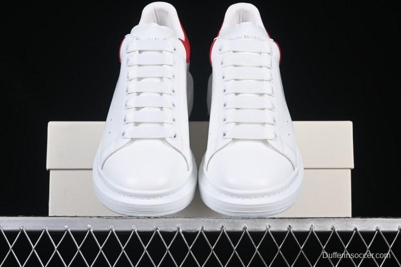 Alexander McQueen Oversized Sneakers with Red Suede Heel Detail - D.E5