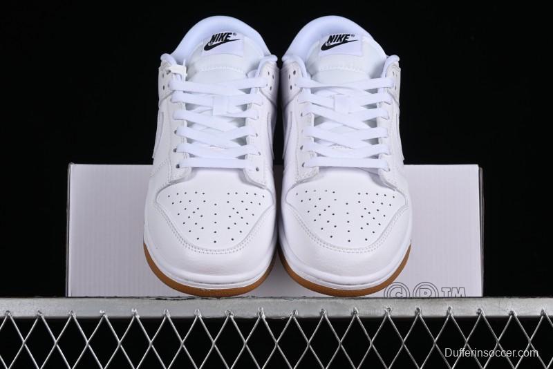 Nike SB Dunk Low Casual Skate Shoes with White and Gum Sole - 311369-100