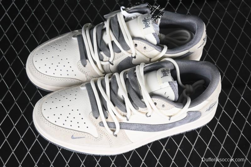 Nike Travis Scott x Fragment Design x Air Jordan 1 Low OG SP AJ1 Stussy Collaboration - DM9288-004