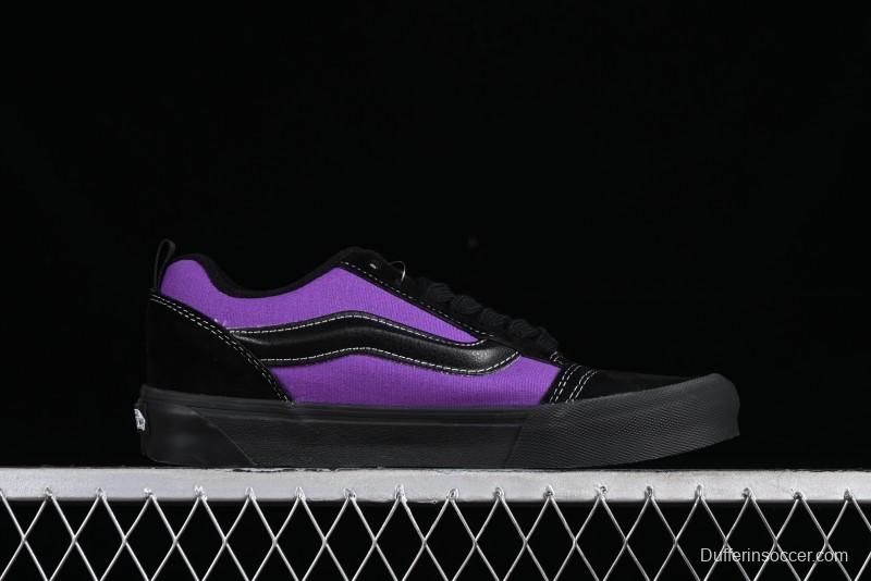 Vans Classics Knu Skool Black Purple Slip-On Shoes - VN0009QCSWE