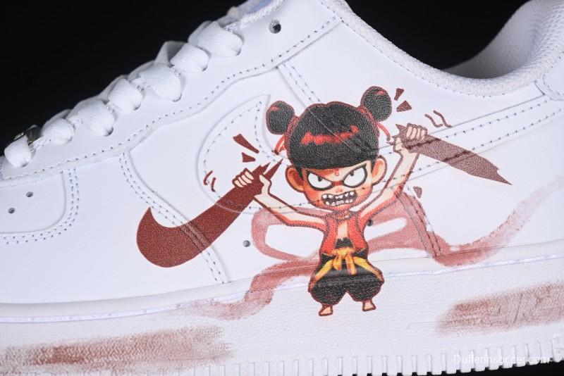 Nike Air Force 1 '07 Low Casual Sneakers with Chinese Anime Nezha Legend Design - ZH0316-061