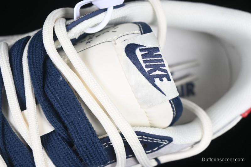 Nike Travis Scott x Fragment Design x Air Jordan 1 Low OG SP AJ1 Graffiti Drawstring Low-top Casual Sneakers - XS3186-203