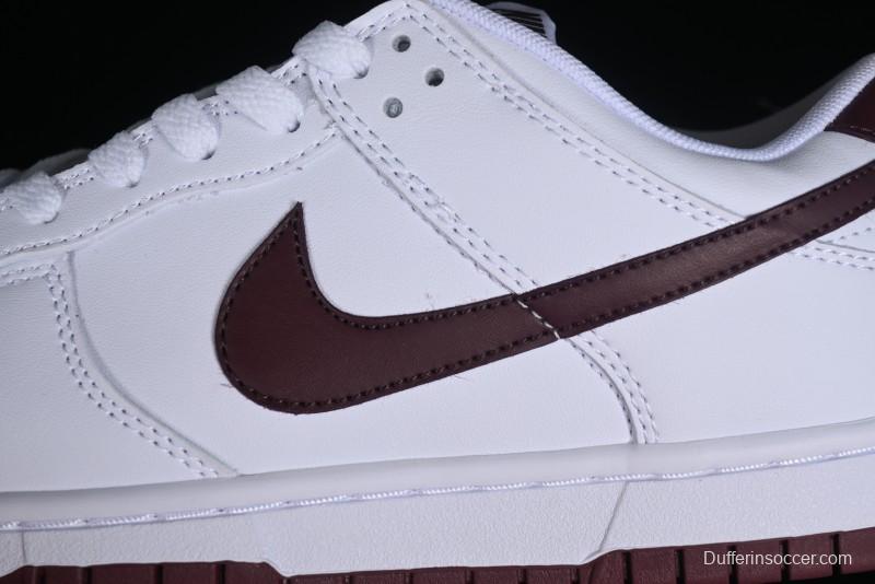 Nike SB Dunk Low White Red Colorway Low-Top Casual Skateboarding Shoes - DV0831-102