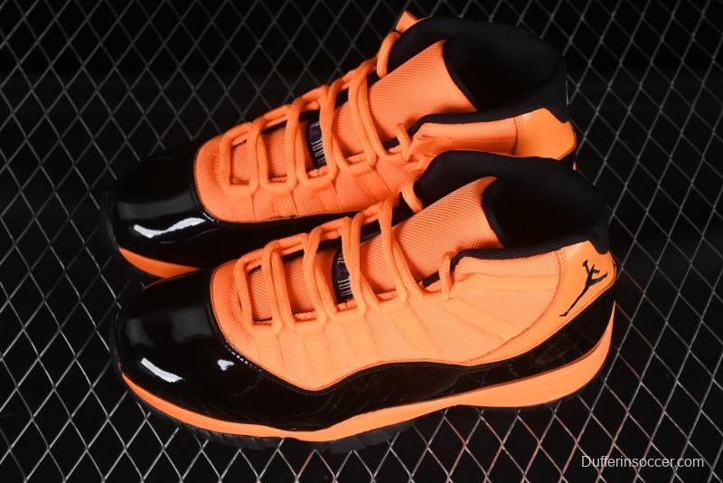 Nike Air Jordan 11 Retro High Top Basketball Shoes in Black/Orange - CT8012-800