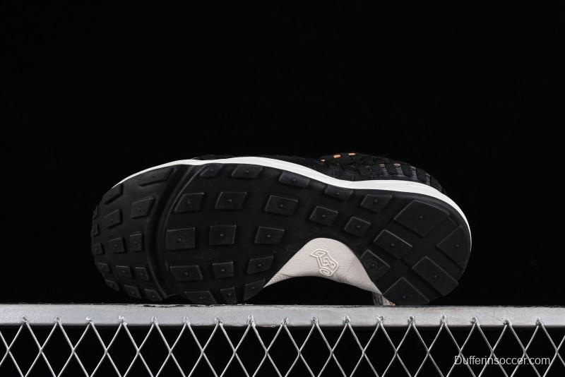 Nike Air Footscape Woven Asymmetrical Woven Slip-Resistant Low-Top Lifestyle Sneakers - FQ8129-010